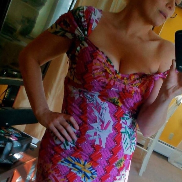 Zac Posen Women's Safety-Pin Print Maxi Dress - Picture 2 of 6